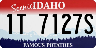 ID license plate 1T7127S
