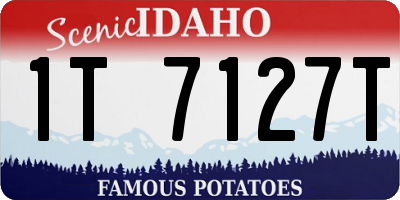 ID license plate 1T7127T