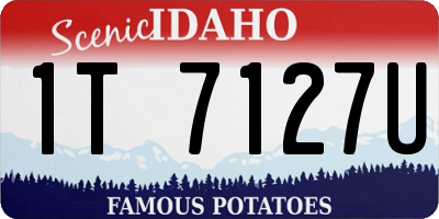 ID license plate 1T7127U
