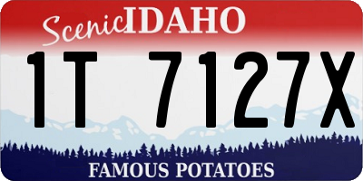 ID license plate 1T7127X