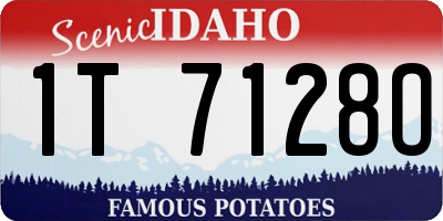 ID license plate 1T7128O