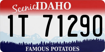 ID license plate 1T7129O