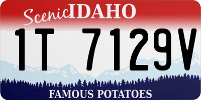 ID license plate 1T7129V