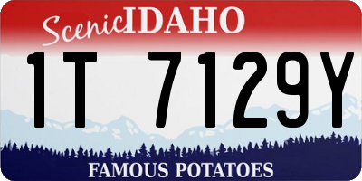 ID license plate 1T7129Y