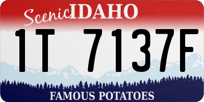 ID license plate 1T7137F