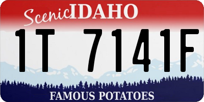 ID license plate 1T7141F