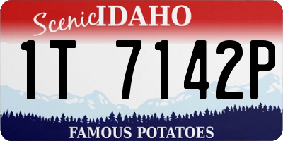ID license plate 1T7142P