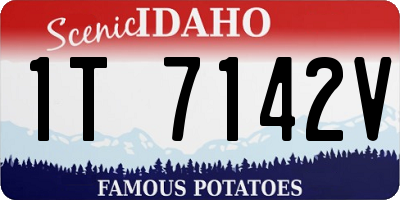 ID license plate 1T7142V