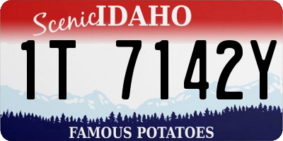 ID license plate 1T7142Y