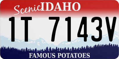 ID license plate 1T7143V