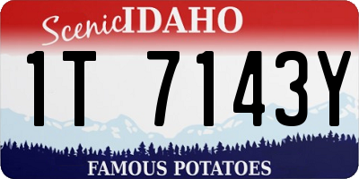 ID license plate 1T7143Y