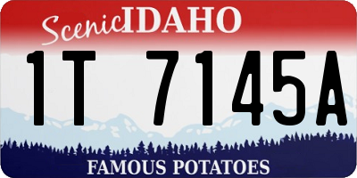 ID license plate 1T7145A