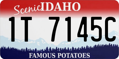 ID license plate 1T7145C