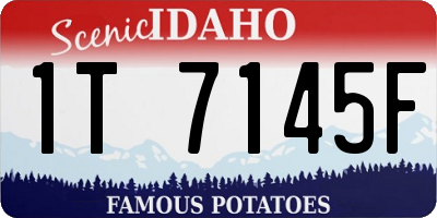 ID license plate 1T7145F
