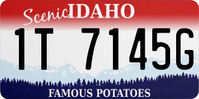 ID license plate 1T7145G