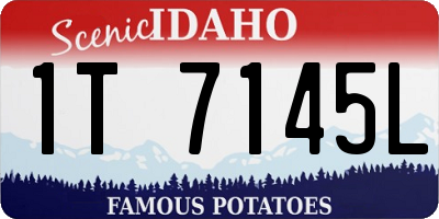 ID license plate 1T7145L