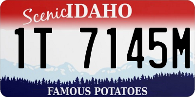 ID license plate 1T7145M
