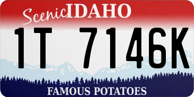 ID license plate 1T7146K