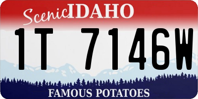 ID license plate 1T7146W