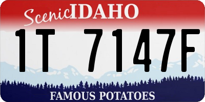ID license plate 1T7147F