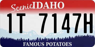 ID license plate 1T7147H
