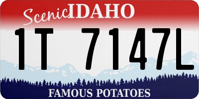 ID license plate 1T7147L