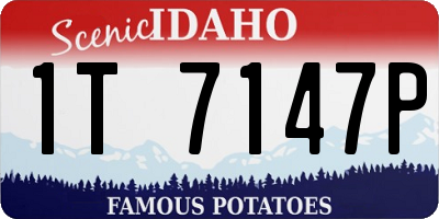 ID license plate 1T7147P