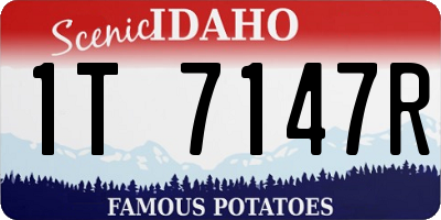 ID license plate 1T7147R