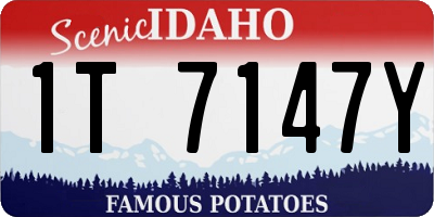 ID license plate 1T7147Y