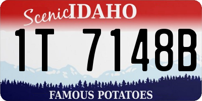 ID license plate 1T7148B