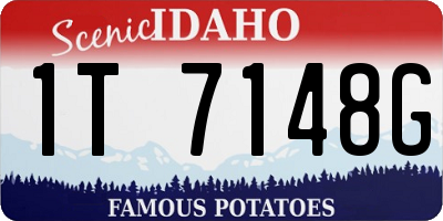ID license plate 1T7148G