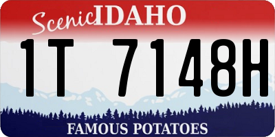 ID license plate 1T7148H
