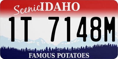 ID license plate 1T7148M