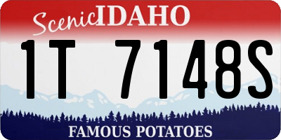 ID license plate 1T7148S