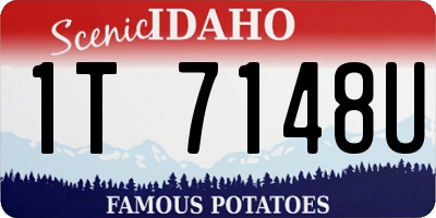 ID license plate 1T7148U
