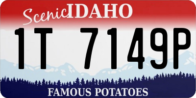 ID license plate 1T7149P