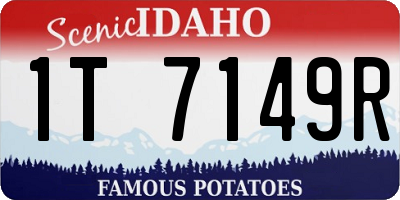 ID license plate 1T7149R