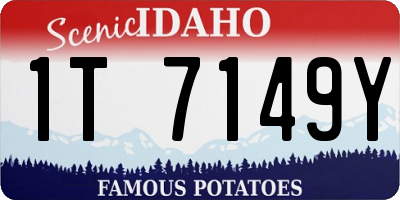 ID license plate 1T7149Y