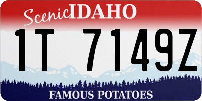 ID license plate 1T7149Z