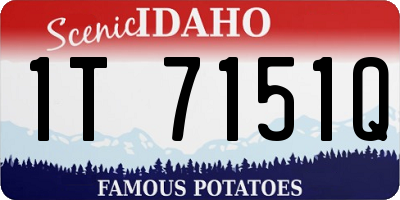 ID license plate 1T7151Q