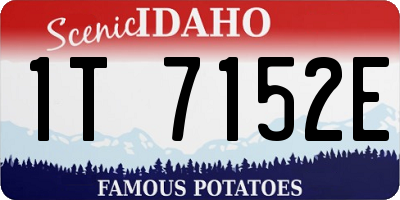 ID license plate 1T7152E