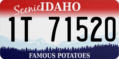 ID license plate 1T7152O