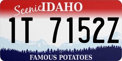 ID license plate 1T7152Z