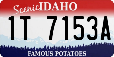 ID license plate 1T7153A