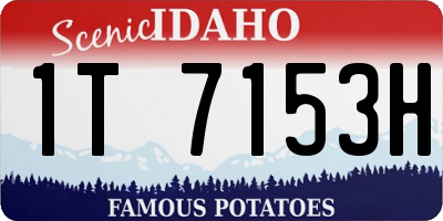 ID license plate 1T7153H