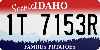 ID license plate 1T7153R