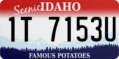 ID license plate 1T7153U