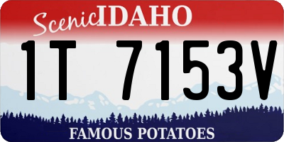 ID license plate 1T7153V