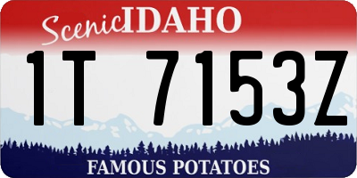 ID license plate 1T7153Z