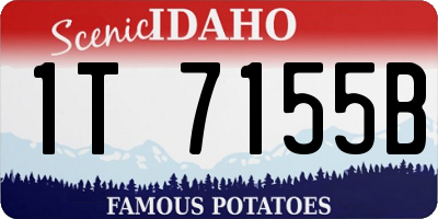 ID license plate 1T7155B